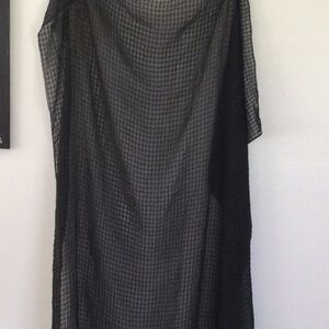 Peppermint Bay A wrap & tie cover up color black size 40”x 77”  NWOT.     #23